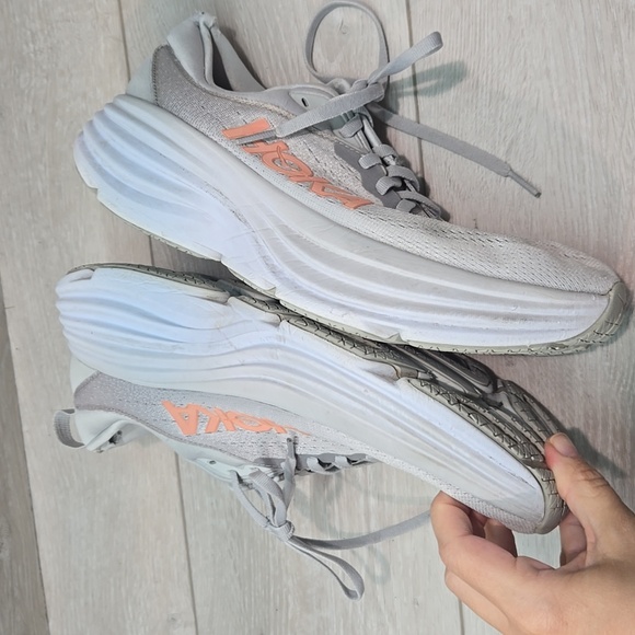 Hoka One One Mens Bondi 8 Athletic Running Shoes Sneakers Sz 9B - Picture 10 of 13